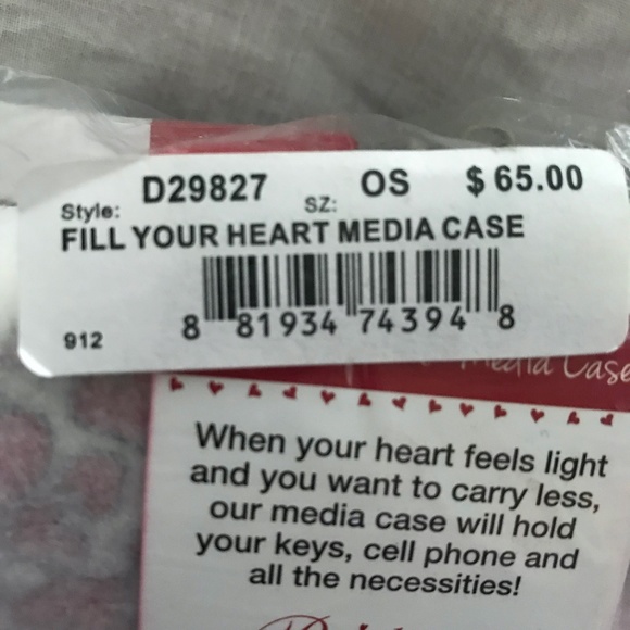 Brighton small heart covered media case purse - Picture 5 of 5